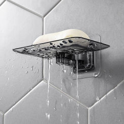Soap dish, drain soap dish, perforated soap dish, suction cup wall-mounted soap dish, toilet soap tray