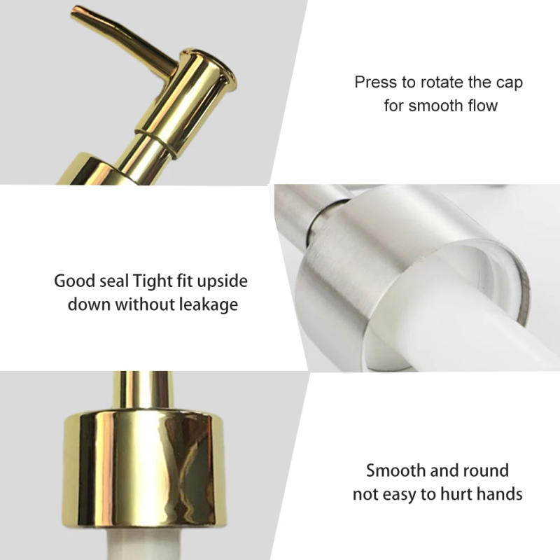 Description Picture 6 of item4pcs Reliable Press Bathroom Soap Dispenser Reusable With Tube Kitchen Pump Head