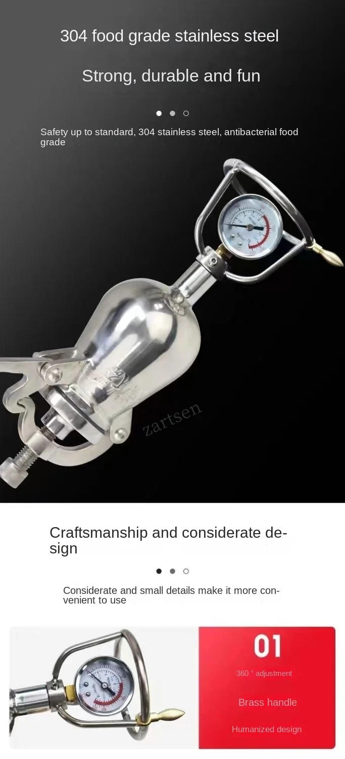 Description Picture 6 of item300ML 360ML 500ML Hand Popcorn Machine Open Firing Popcorn Puffing Machine Stainless Steel Mini Popper Manual Popcorn Maker