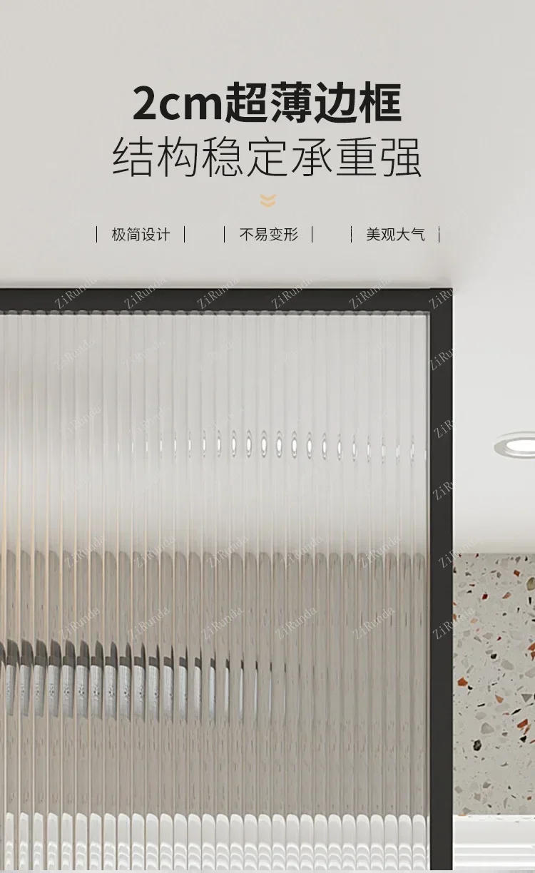 Description Picture 4 of itemShower Room Glass Partition Bathroom Glass Toilet Dry Wet Separation Sliding Door Bathroom Bath Screen