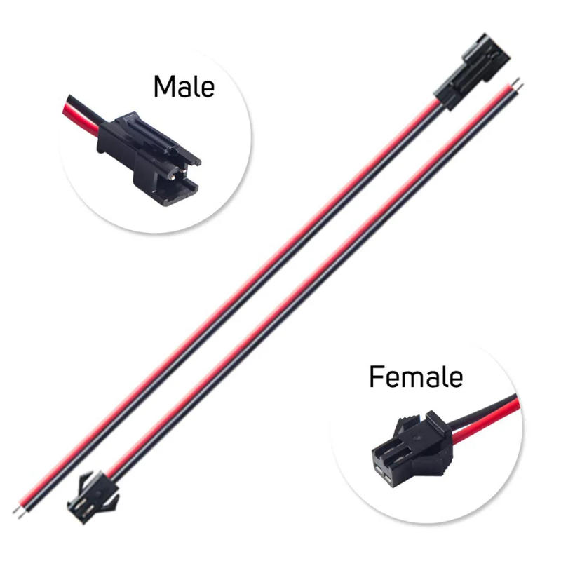Description Picture 5 of item20/40PCS LED Extension Connector Cable Wires Electric Male Female Wire For 3528 5050 RGB RGBW LED Strip Lights , 2/3/4/5Pin