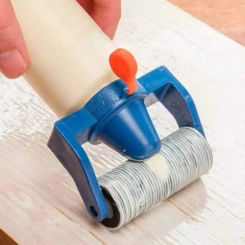 Wood Glue Roller Applicator Bottle DIY Craft Tool Glue Applicator Roller Dispenser & Cap for Flat Surfaces PE Plastic