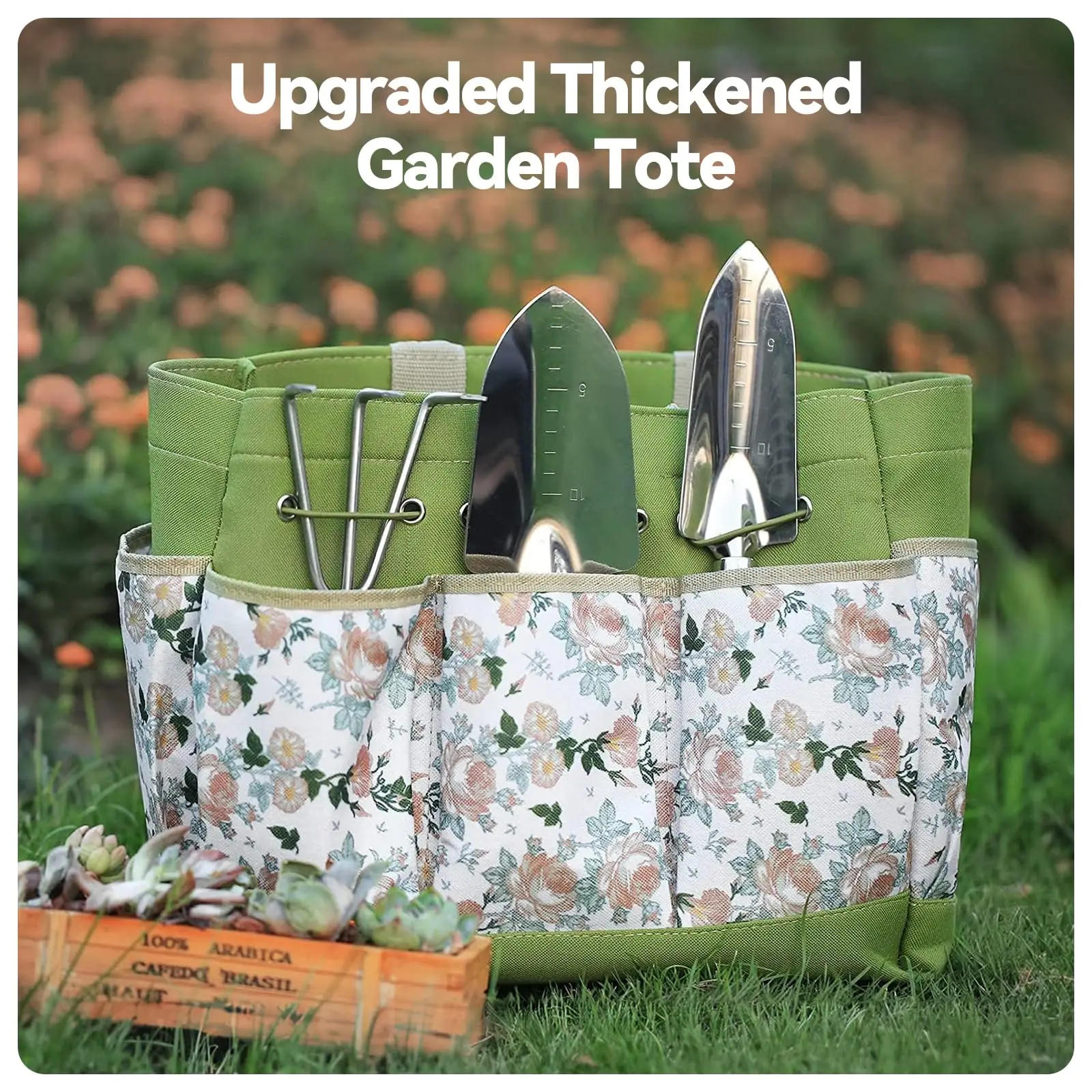 Description Picture 5 of itemGardening Tools 9-Piece Heavy Duty Gardening Hand Tools Durable Organizer Handbag,Rust-Proof Combination Garden Tool Set