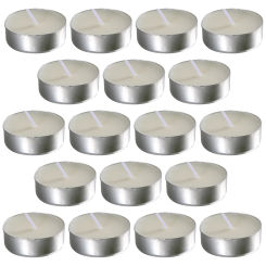 50 Pcs Round Scented Home Candles Accessory Wedding Small Tealight White Smokeless Romantic Paraffin Room