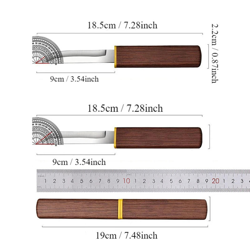 Description Picture 3 of itemStainless Steel 2-in-1 Double Straight Knife Utility Sharp Pocket Knives Portable Outdoor Survival Cutting Tools Fishing Knife