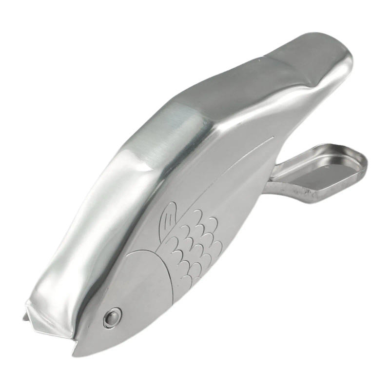 Description Picture 6 of item1Pc Stainless Steel Lemon Slice Squeezer Fish Shaped Hand Juicer Citrus Lime Orange Fruit Press Manual Juice Crusher