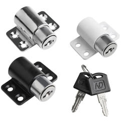 Aluminum Alloy Sliding Door Lock Door Bolt Gate Latch Anti-theft Lock Window Hinge Door With Two Keys Safe Household For Child