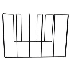 Vinyl Record Storage Black Iron Book Organizer Rack Newspaper Holder Photography Props For Offices Home Vinyl Records Books