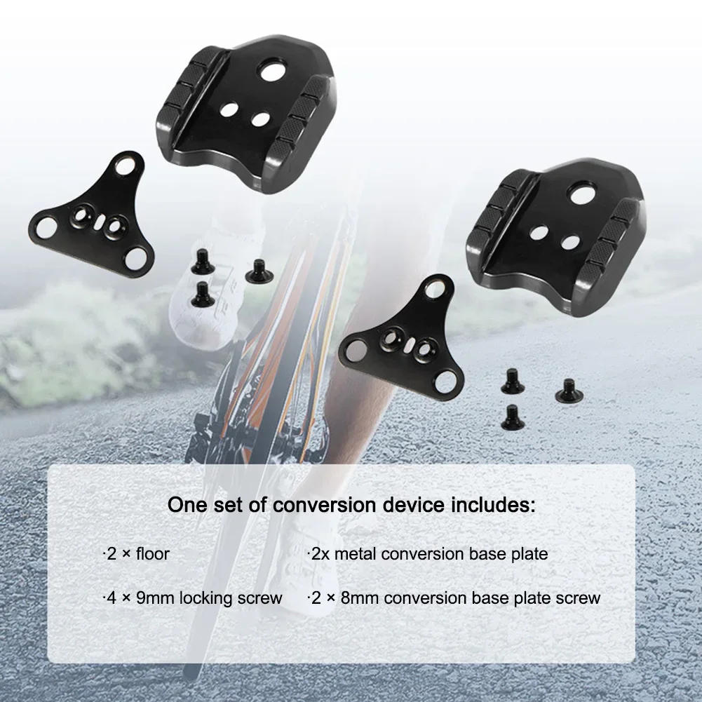 Description Picture 4 of itemBike Cleat Converter Road To MTB Bicycle Lock Pedal Plate Adapter Cleat Stabilizing Converter for SPD-SL System Bike Accessories