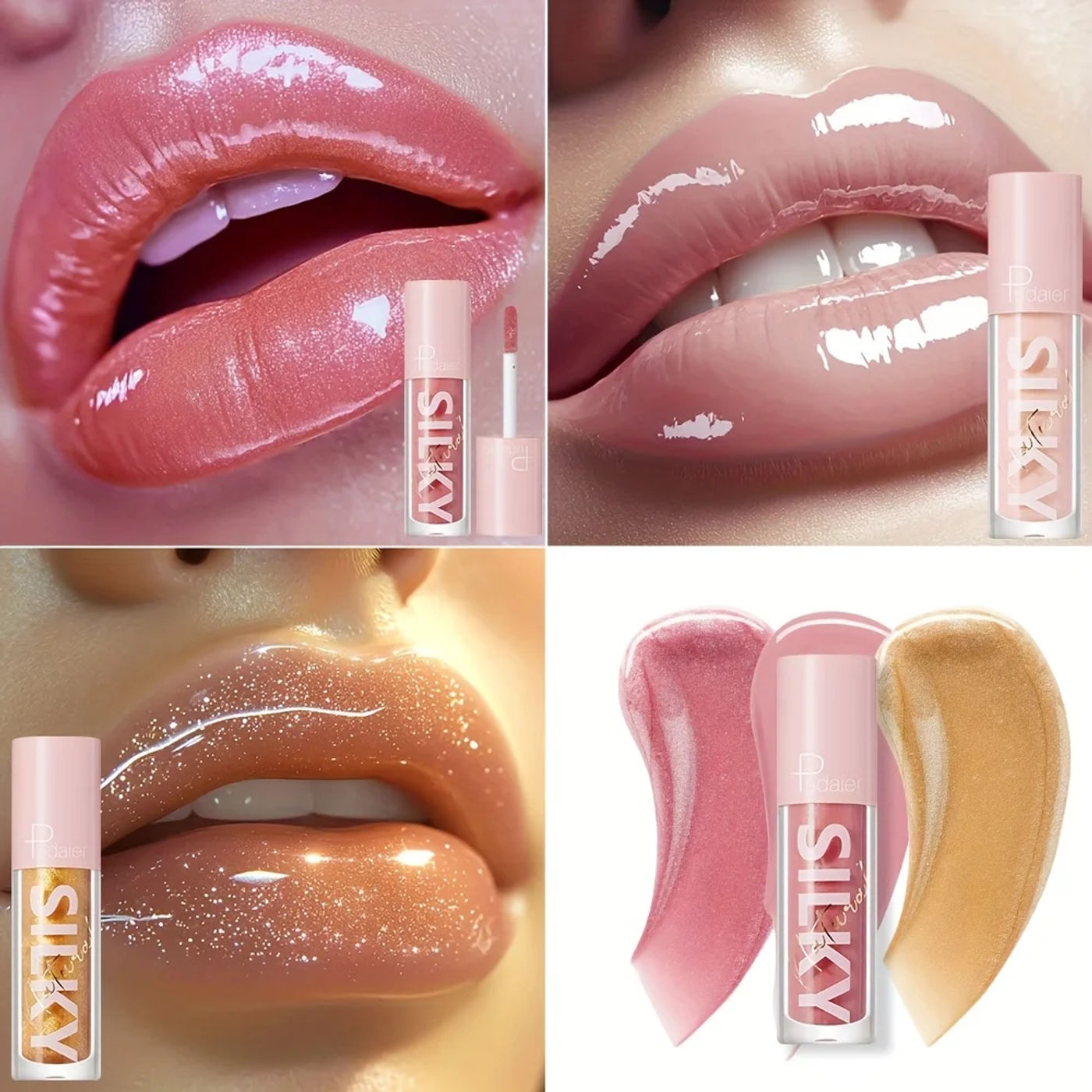 Description Picture 2 of itemSilky Lip Gloss-Waterproof, Long-Lasting Moisturizing Liquid Lipstick with Mirror Finish, Non-Sticky, Full Shine, Fade-Resistant