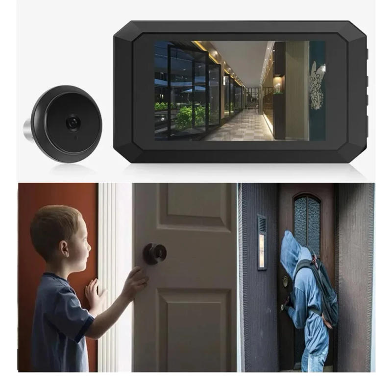 Description Picture 5 of itemVideo Digital Door Viewer Digital Magic Eye Electronic Viewfinder Night Vision Photo Recording Door Peephole Camera 1080P Camera