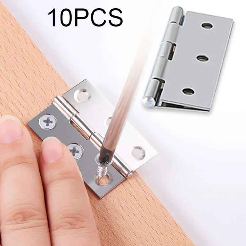 Description Picture 2 of item10Pcs Stainless Steel Door Hinges 2 Inch Cabinet Hinge Connector Door Window-Flat-Hinges-Bookcase-Drawer-Furniture Hardware