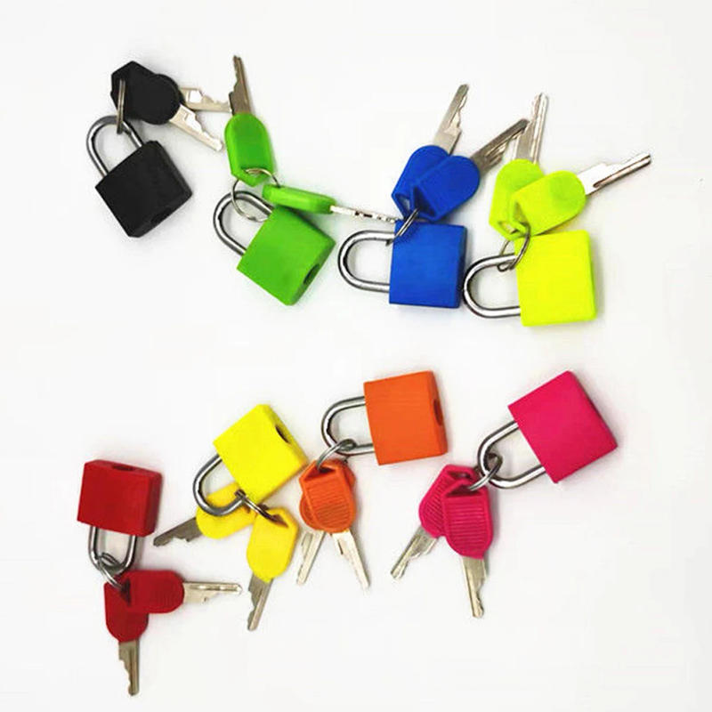 Description Picture 3 of item8pcs Travel Anti-Theft Lock Zinc Alloy Colorful Cabinet Lock 23MM Plastic Case Drawer Luggage Padlock for Home School Gym Office