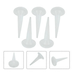 Caulk Nozzle Glue Nozzle Structural Glue Nozzle 5pcs Caulking Tips Mouth Home Improvement Plastic White For Glue