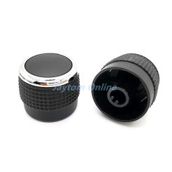 1pc Plastic Switch Cap Car Navigation Volume Modification Knobs Half D Shaft 6mm 23x20mm Car Repair Supplies Replacement Button