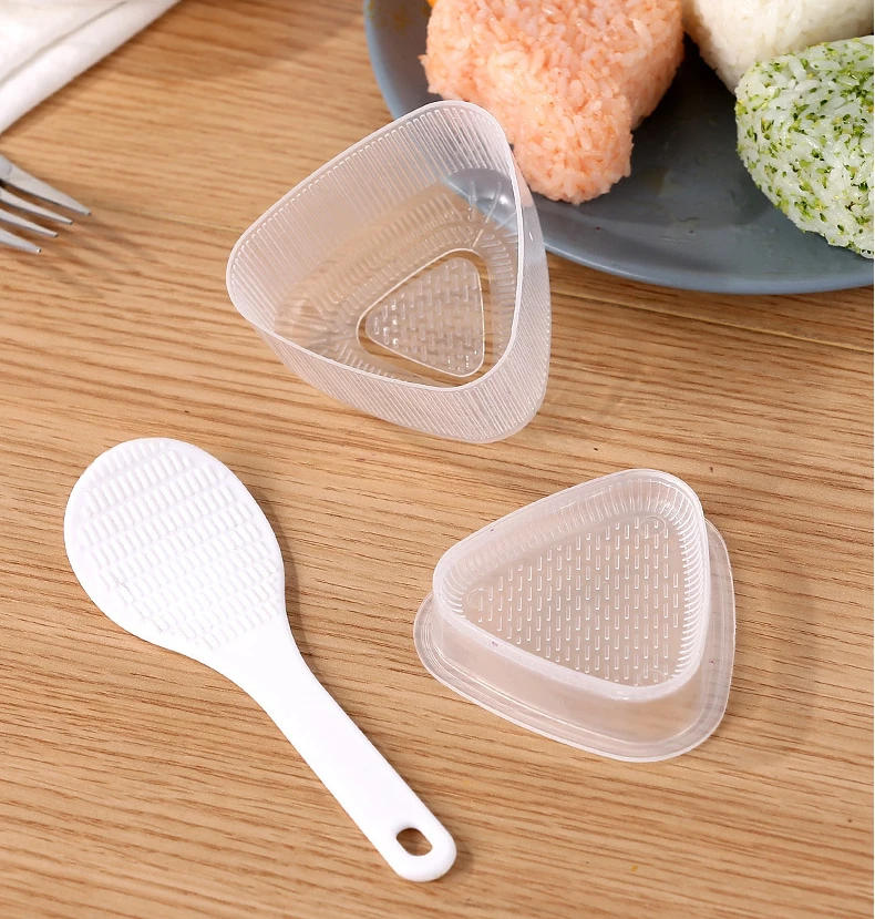 Description Picture 6 of itemCartoon Children Rice and Vegetable Roll Mould Triangle Seaweed Rice Balls DIY Tools Roll Food Sushi Maker Food Grade Rice Mold