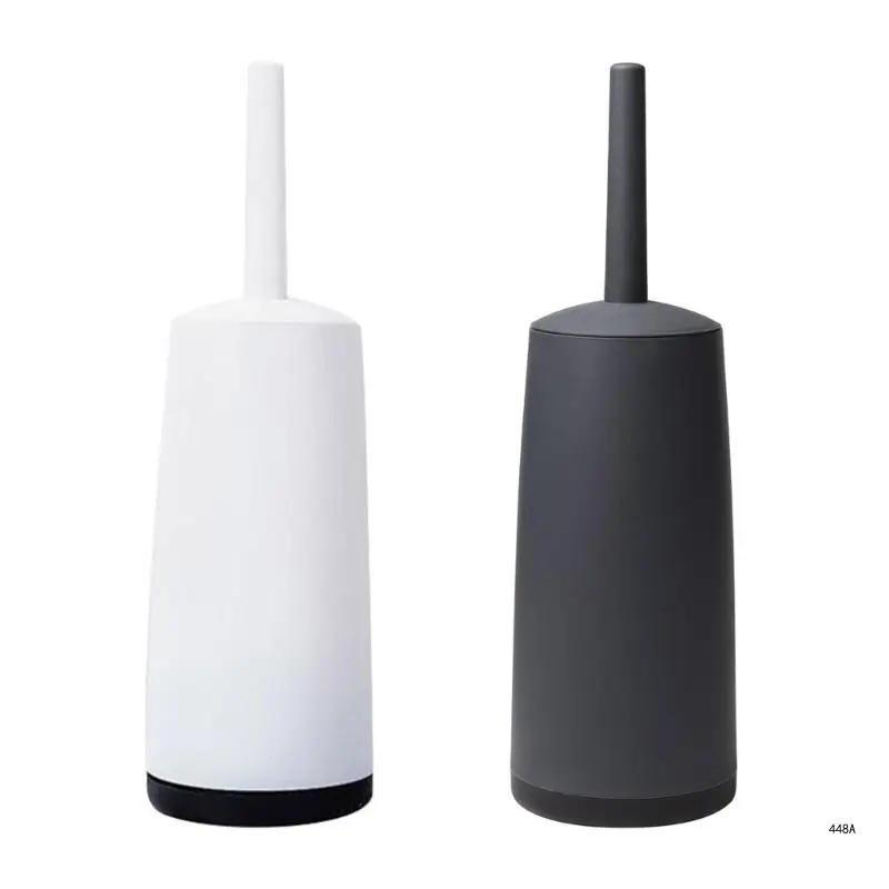 Description Picture 2 of itemSoft Bristles Toilet Brush & Holder Bathroom Toilet Bowl Brush Wall Mounted Toilet Cleaning Tool Easily to Clean