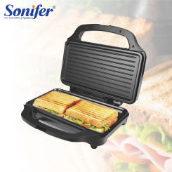 Electric sandwich maker Grill plate Panini  900W Cooking Kitchen Appliances Breakfast Waffles Machine Non-stick Iron Pan Sonifer