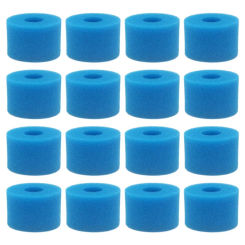 16Pc for Intex Pure Spa Reusable Washable Foam Hot Tub Filter Cartridge S1 Type