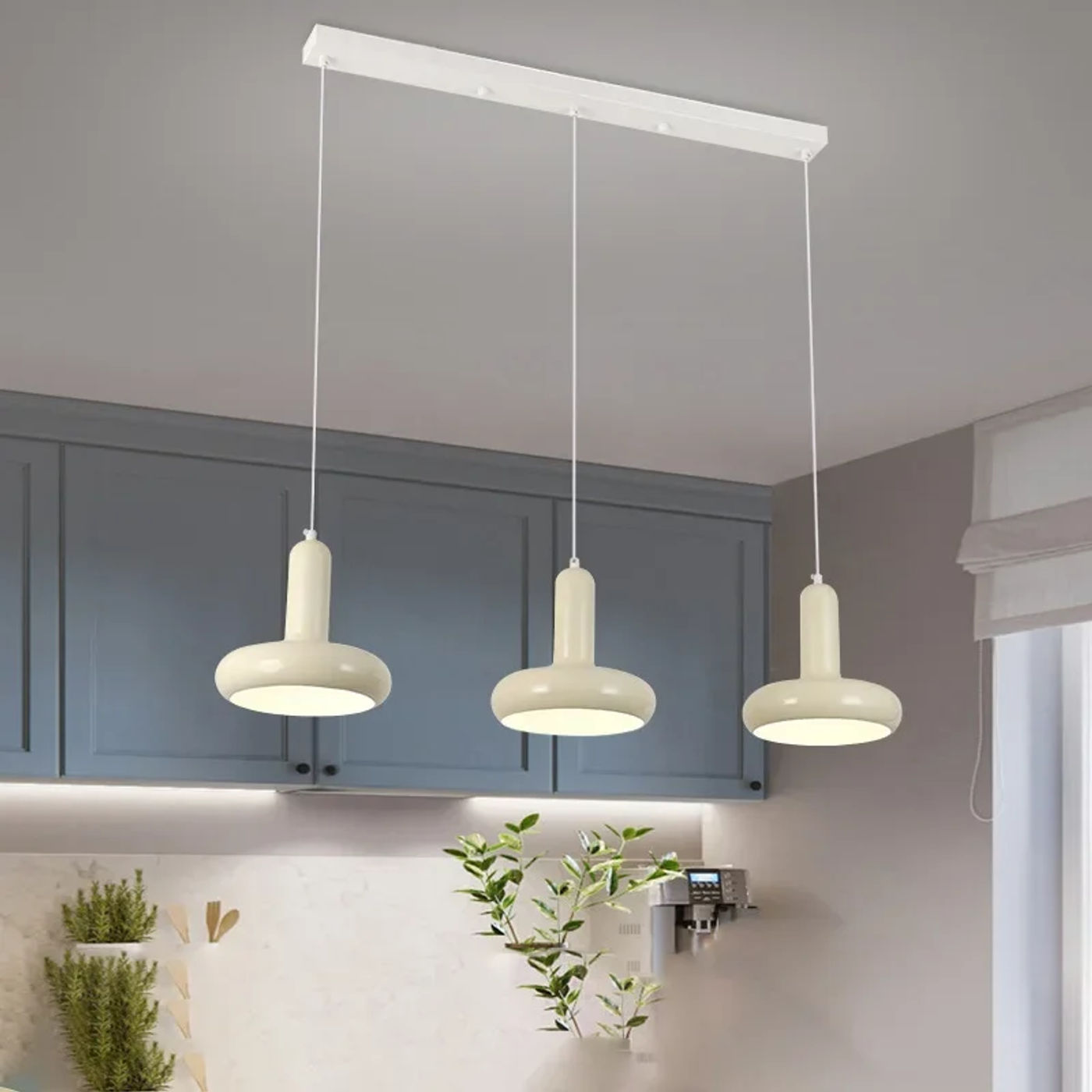 Description Picture 2 of itemMacaron Small Pendant Lamp Modern Cream Style Bedroom Bedside Lamp Fashionable and Simple Restaurant Bar Table Lamp