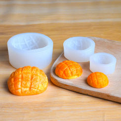 Simulated Pineapple Bun Candle Silicone Mold Creative Bread Design DIY Art Soap Aromatherapy Candle mochi squishy toy moulds