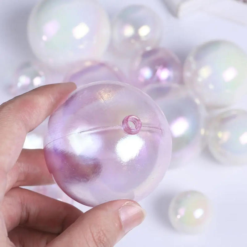 Description Picture 6 of item6pcs Colorful Clear Balls Cake Toppers Balls Cupcake Cake Insert Topper for Wedding Birthday Party Decors