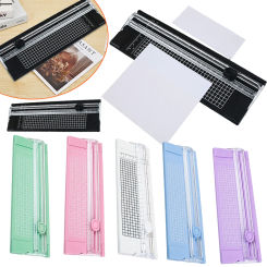 Scrapbook Trimmer A4 Precision Paper Photo Cutters Guillotine Scrapbook Cutting Mat Machine with Pull-out Ruler Office Supplies