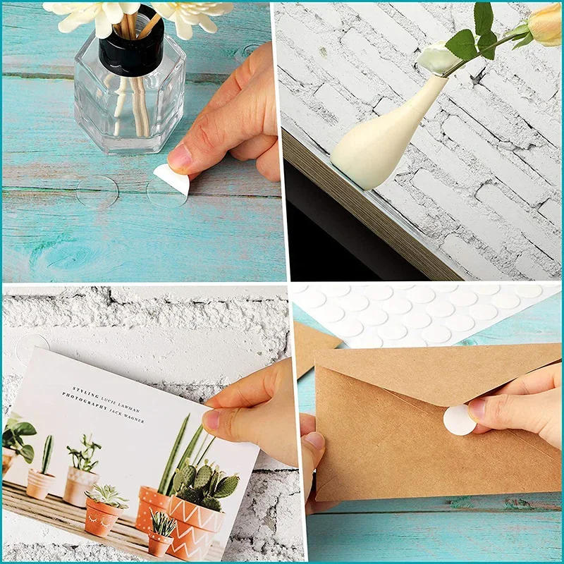 Description Picture 3 of itemTransparent Double-sided Tape 10mm-20mm Diameter Acrylic Circular Detachable Traceless Gel Mat Super Strong Fixing Sticker