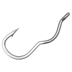 New High Carbon Steel Fishing Hook With Eye Automatic Flip Sharp Barbed Fishhook for Carp Fishing Accessories 12Pcs/Pack