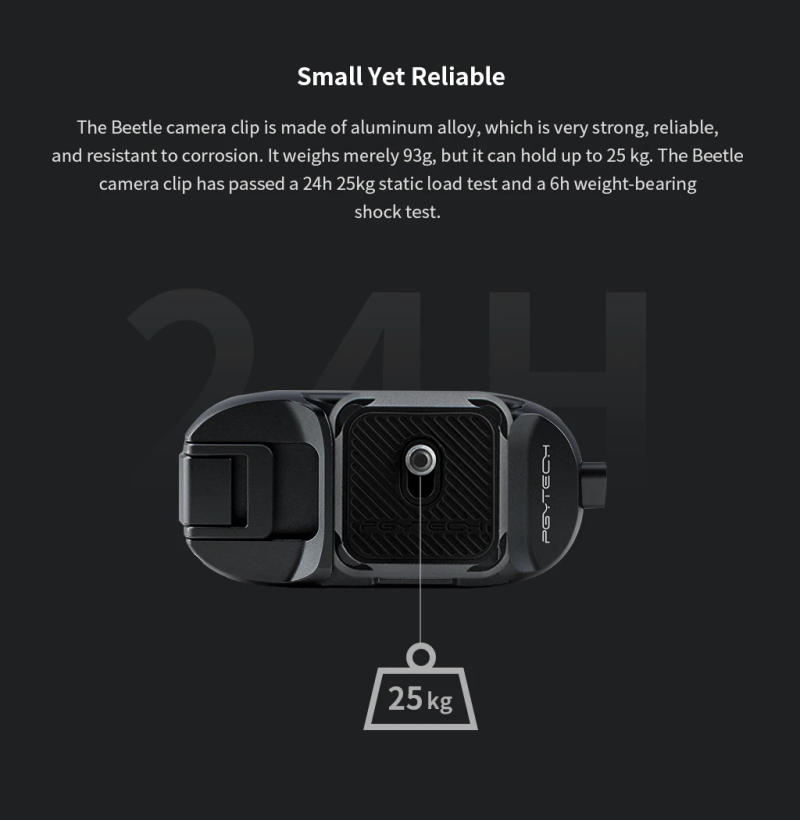 Description Picture 6 of itemPGYTECH Beetle Camera Backpack Clip with Plate Camera Quick Release System for Sony Nikon DSLR photography accessories