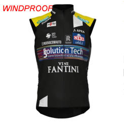 2025 Solution Tech Vini Fantini Team Sleeveless Cycling SUMMER/FLEECE/WINDPROOF/ Vest Mtb Clothing Bicycle Maillot Ciclismo