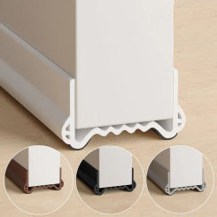 Flexible Door Seal Strip New Soundproof PVC Door Draft Stopper Anti Collision Self Adhesive Weatherstrip Window