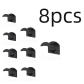 8pcs black