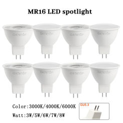 20PCS LED Focos Mr16 Gu5.3 Spotlight AC220V AC110V DC12V 3000K/4000K/6000K Lighting Bulbs Lamp for Home Living Bedroom