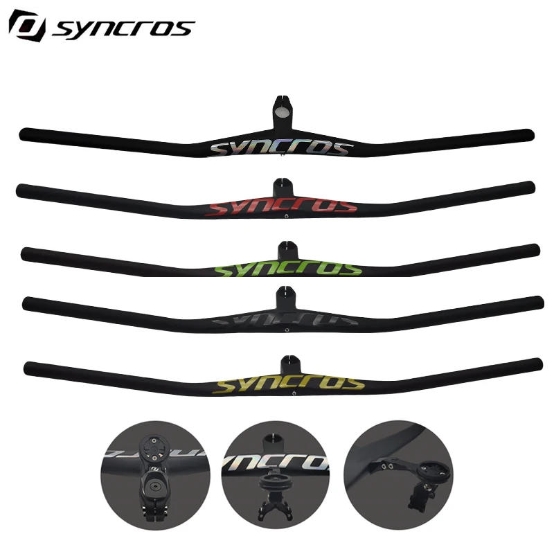 Description Picture 2 of itemSyncros Multiple color Carbon Integrated MTB Handlebar Bicycle Cockpit 0Â° degree Stem 40/50/60/70mm bike frame bicycle parts