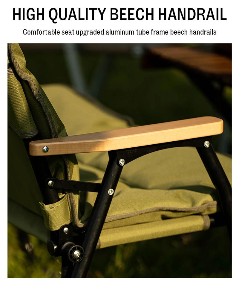 Description Picture 5 of itemGERC Double Outdoor Aluminum Folding Chair Picnic Camping Portable Back Fishing Stool Kermit Chair