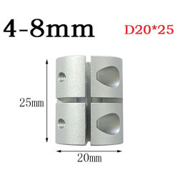 Aluminum Alloy Coupler Rigid Coupling Bore 3D-Printer Part Stepper Motor D20x25 For Hardware Mold Mechanical Transmission
