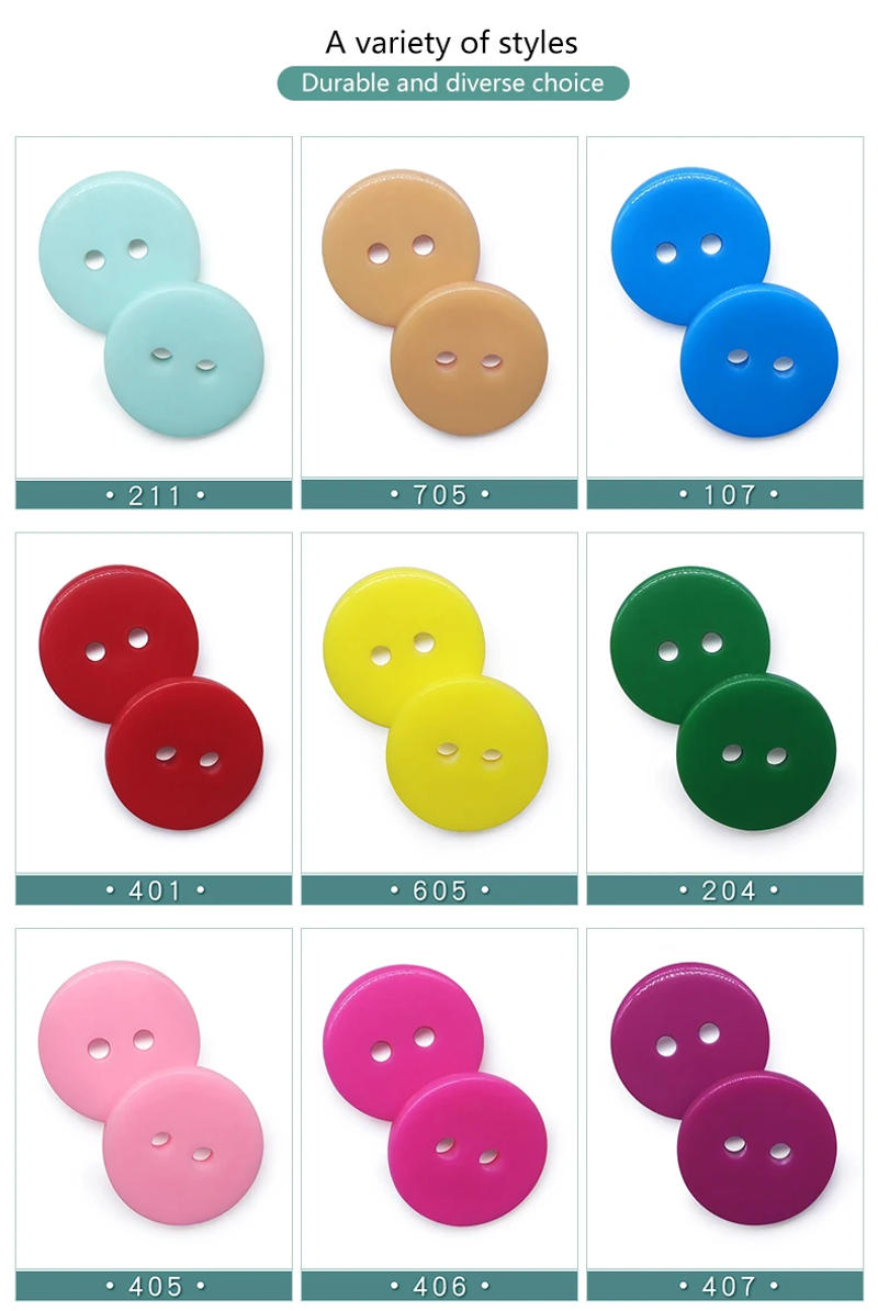 Description Picture 5 of itemNew 100pcs Resin Kids Sewing Buttons For Chindren Clothes Garment Handmade DIY Accessories scrapbooking Crafts