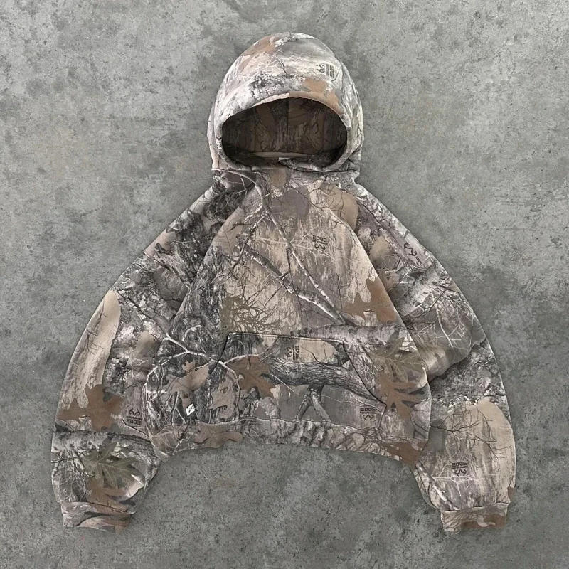 Description Picture 6 of itemStreetwear Zip Hoodie Y2K Clothes Men Women Harajuku Gothic Retro Camo Graphic Oversized Hoodie Sweatshirt Fashion Casual Tops