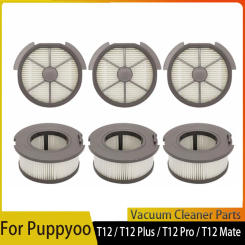 Front Filter Rear Filter For Puppyoo T12 / T12 Plus / T12 Pro / T12 Mate Cordless Handheld Vacuum Cleaner Replacement AccessorI