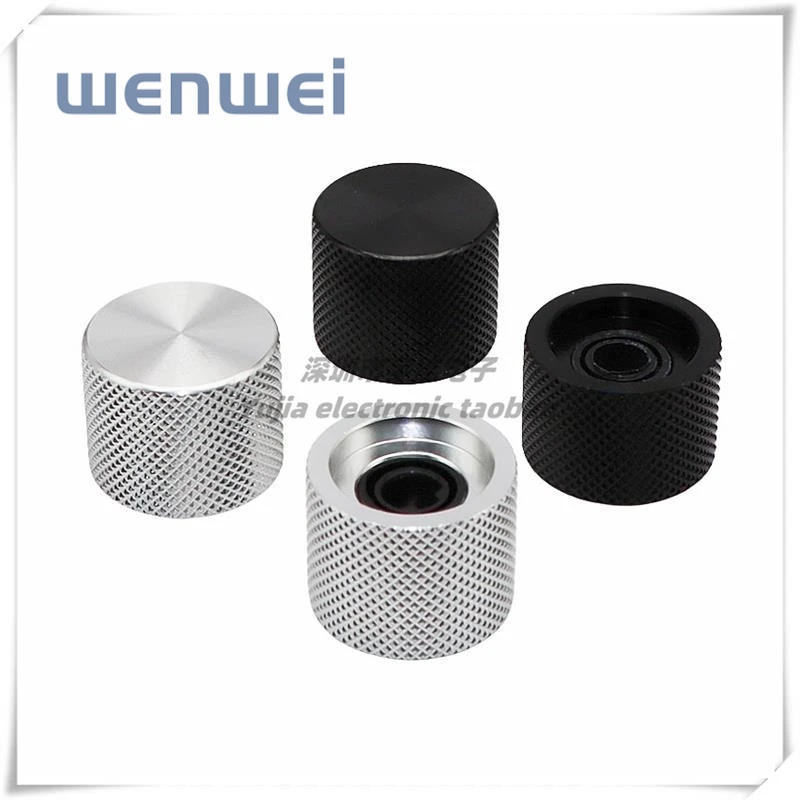 Description Picture 3 of item1Pcs 21.5x17 non-indicating Aluminum Alloy Knob Cap Flower Shaft D-axis Potentiometer Regulating Cap Electronic Device Switch