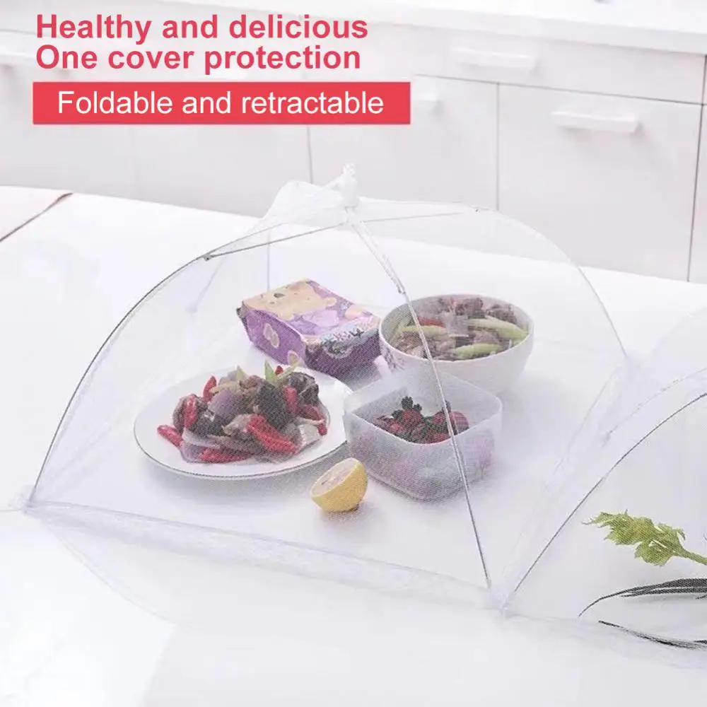 Description Picture 2 of itemFolding Food Net Cover Washable Picnic Kitchen Anti-fly Mosquito Umbrella Simple Creative Multi-color Kitchen Gadgets