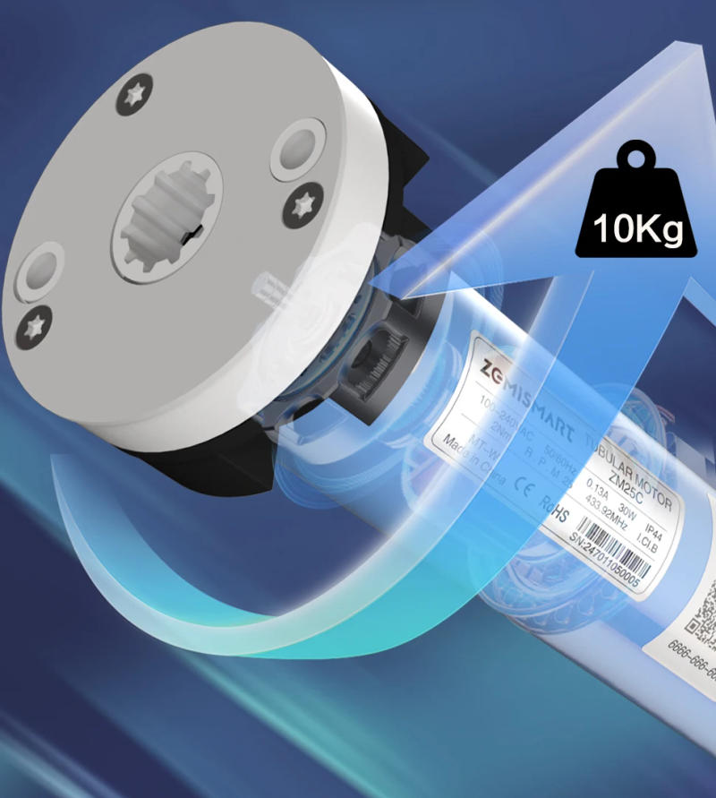 Description Picture 5 of itemZemismart Matter Over WiFi 2N Roller Shade Blinds Motor for 37 38mm Tube Homekit Google Home Alexa Control Smart Shutter Engine