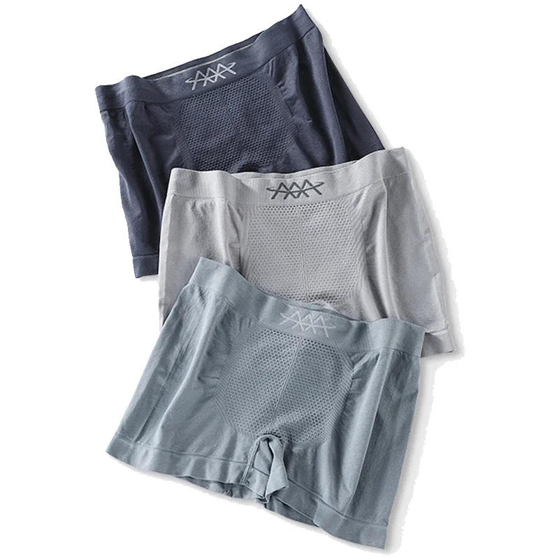 Description Picture 3 of itemHoneycomb Mens Sexy Underwear Penties Elasticity Boxers Men Breathable Trunk Boxer Shorts Man Solid Shorts Male Panties Hombre