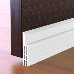 Door Bottoom Draft Stopper Under Door Seal for Exterior/Interior Doors Strong Adhesive Door Sweep Soundproof Weather Stripping