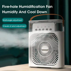 2024 NEW Portable 3-in-1 Fan Air Conditioner Home Small Air Cooler LED Night Light Humidifier Air Conditioner Home Fan