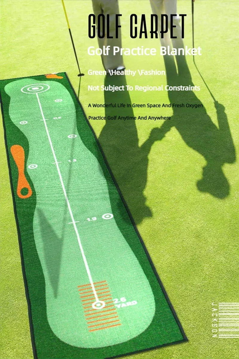 Description Picture 2 of itemGolf Carpet Putting Mat Indoor Outdoor Training Putting Practice Golf Green Fairway Pad Washable Anti-Slip 50X300cm JH1041