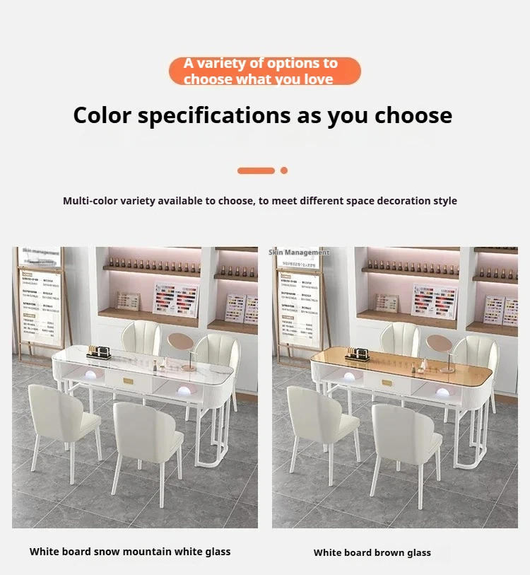 Description Picture 3 of itemCorner Tables Nail Salon Furniture Desk Pedicure Nails Professional Table Makeup Organizer Manicure mesas de manicura nail desk