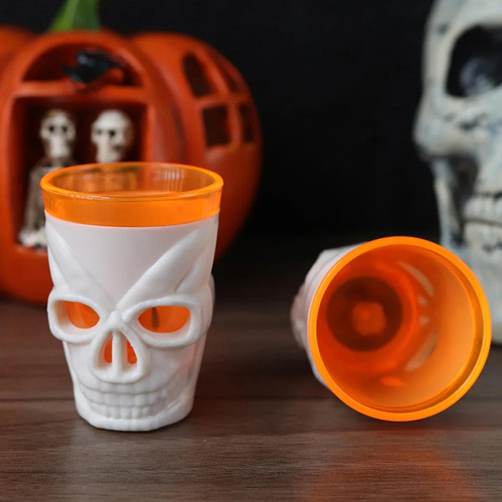 Description Picture 4 of item250ml Halloween Luminous Skull Wine Mug LED Skeleton Water Drink Cup Horror Glowing Cup Party Supplies Bar Club Gathering Decor