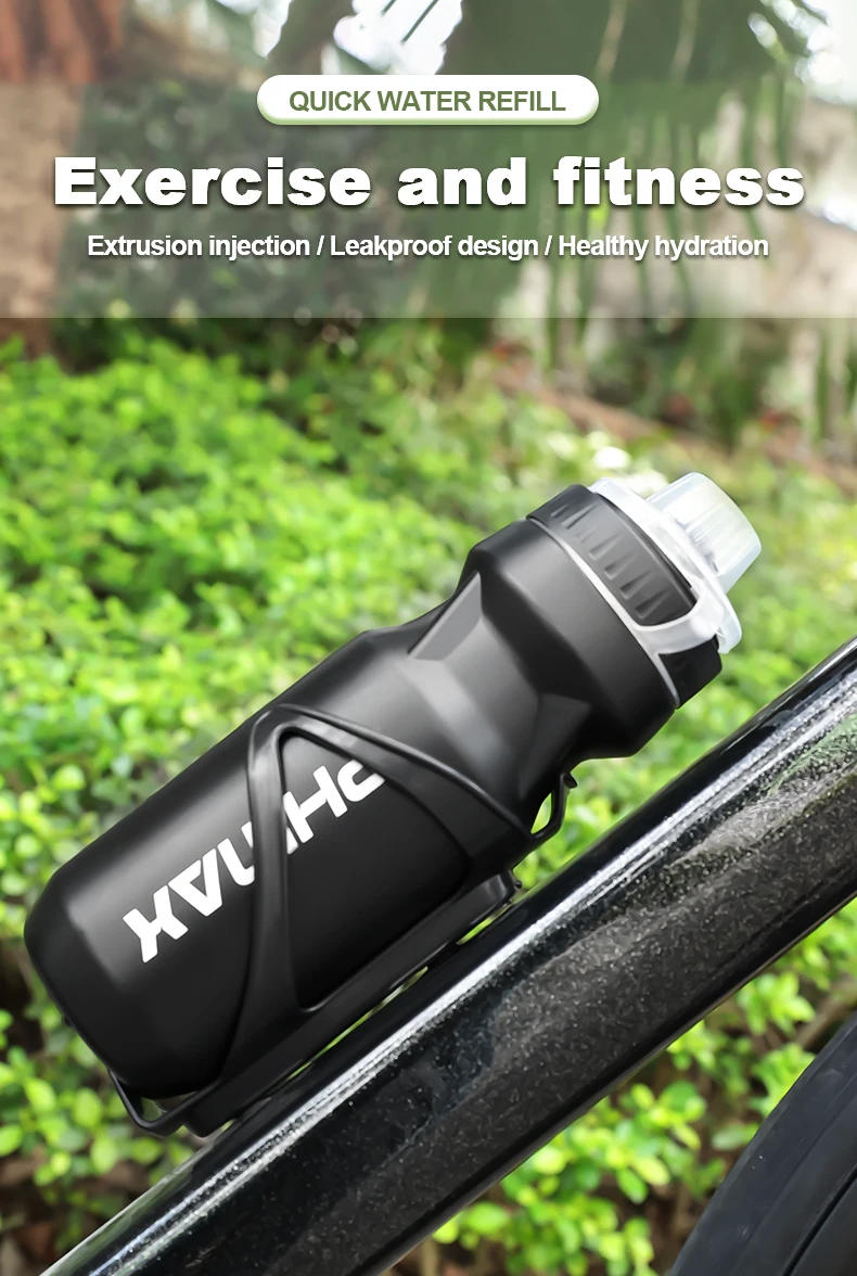 Description Picture 2 of itemPHMAX 610ML Bicycle Bottle MTB Road Bike Water Bottle Outdoor Sports Fitness Running Plastic Portable Large Capacity Drink Cup